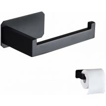 Stainless Steel Toilet Paper Holder Original Wall Mounted Toilet Paper Holder Without Drilling Black 3M Adhesive Toilet Paper Holder For Bathroom wc