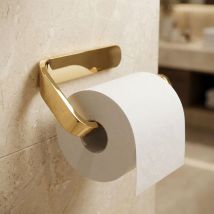 Bisk - Toilet Roll Holder Gold Colour Finished Zamak Wall Mounted