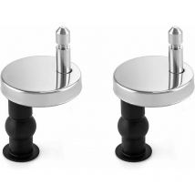 Toilet Seat Fixing Hinges, Quick Release Hinges with Expansion Screws for Toilet Seat, 2 Pieces