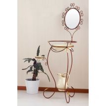 Toilette con portacatino in ferro Novità Colori Ferro: Grafite