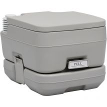 Bonnevie - Toilette de camping Toilette Chimique - wc à poser Gris 10+10 l BV862341