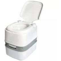 Toilette Portable 24L,Supporter 150KG,Toilette Seche avec Couvercle,Présentoirs de déchets,Anti-odeur,Nettoyage Pratique,Pour