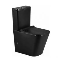 Toilette WC à poser PISA en céramique noir mat