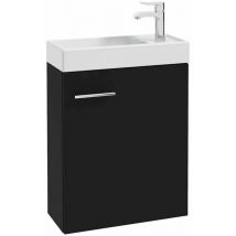 Badplaats - Toilettenmöbel Keno 50 x 23 cm – Matt Schwarz – Brunnen möbel m