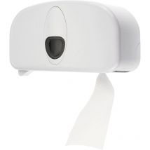 Toilettenpapierhalter, Klopapierhalter, Toilettenpapierspender - PQ20CDuo, für 2 Kernlose Rollen, Kunststoff