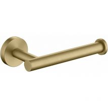 Toilettenpapierhalter Sus304 Edelstahl Gebürsteter Gold-toilettenpapierhalter, Moderner Runder Toilettenpapierhalter, Wandhalterung, 5-zoll-badezimmer