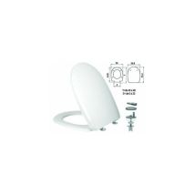 Saniplast - Toilettensitz Aus Duroplast "aqua" Mit Edelstahlscharnieren H341 – Ferr 410823.
