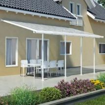 Palram - Toit couv terrasse feria 3 x 6m - Blanc - Canopia By