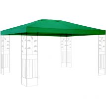 Toit de remplacement pour gazebo 3x4m vert
