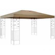 Quick-star - Toit de remplacement pour gazebo Leaves 3x4m Beige