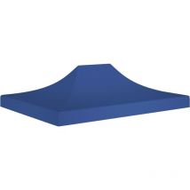 Homemiyn - inlife Toit de tente de réception 4x3 m Bleu 270 g/m² - Bleu