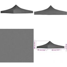 Toit de tente de réception 3 x 3 m Anthracite - toit de tente de réception - toits de tente de réception - Home & Living