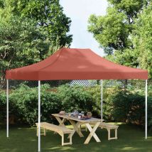 Toit de tente de réception 4,5x3 m Terre cuite 270 g/m² - Vidaxl