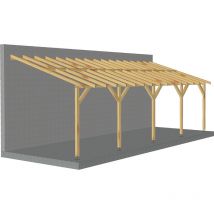 Jardinatoire - Toit de terrasse 8x3 - Pente 30% - Bois massif - Durable + Vis