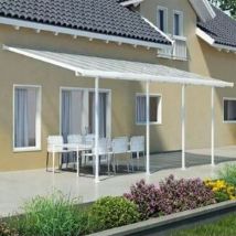 Palram - Toit couv terrasse feria 3 x 9m - Blanc - Canopia By