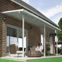 Palram - Toit couv terrasse feria 3 x 8m - Blanc - Canopia By