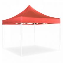 Mob Event Pro - Toit pour tente pliante 3x3 m rouge
