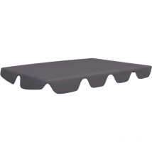 Asupermall - inlife Toit rechange balançoire 270 g/m² 150/130x70/105 cm Anthracite
