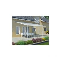 Palram - Toit couv terrasse feria 3 x 7m - Blanc - Canopia By