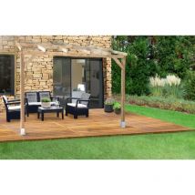 Chalet&jardin - Toit Couv'Terrasse bois 3X3 - sans toit
