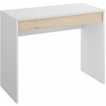 Dekit - tok Escritorio con cajon blanco natural