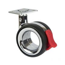 Robby - Rueda Plet. Tokio Negra-Cromo D-75 S.Freno