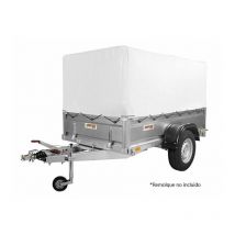 Erka - Toldo alto 80cm pvc 202x117cm para remolque de carga