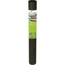 Premium Garden - Toldo anti malezas 1x15m, 90g/m2, gris oscuro