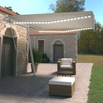 Hommoo - Furniture Limited - Toldo automático con led y sensor de viento