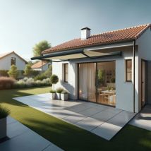 Intersun - Toldo cofre creus 4,00x3,00 m (Manual - Gris antracita estructurado RAL7016ST - Crudo)
