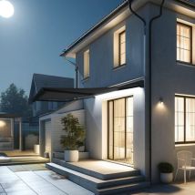 Intersun - Toldo cofre creus 4,00x3,00 m (Motorizada con mando a distancia + Maniobra manual de emergencia (manivela) + led - Gris antracita