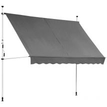 Mucola - Toldo de sujeción Toldo para balcón protección solar Toldo para ventana de terraza Toldo de sol protección contra el viento Toldo para