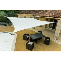 Werka Pro - Toldo de sombra rectangular blanco 3 x 4 m