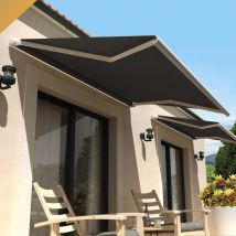 Toldo logia PALOS 3,00x2,00 M (Motorizada con Interruptor - Blanco satinado RAL9010 - Gris grafito)