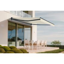 Cazeboo - Toldo Monobloque Vecchio 3m X 2,5m - Lona Premium De 320 G/m² Beige