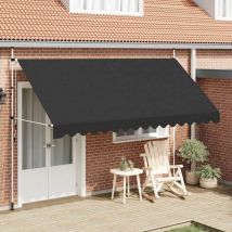 Torana - Toldo retráctil de operación manual antracita 400 cm