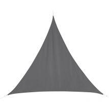 Ac-deco - Toldo vela de sombra triangular Curacao Gris - 5 x 5 x 5 m - Hespéride