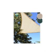 Faura - toldo de vela triangular beige de polietileno ( medida 5X5X5 metros )