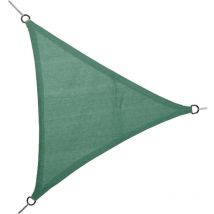 Faura - toldo de vela triangular verde de polietileno ( medida 3,6X3,6 X3,6 metros )