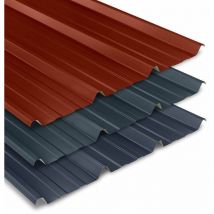 Tôle bac acier 0.50 mm couverture métallique 2100x1000 mm axel light Coloris: Bleu Ardoise ral 5008