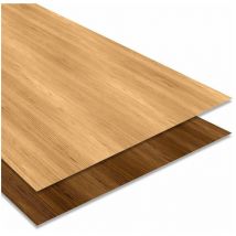 Bacacier - Tôle Plane 2000x1220 mm Acier 0.75 mm Imitation bois Coloris: Bois chêne clair