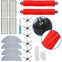 Hengda 19pcs Kit d'accessoires pour Xiaomi Roborock S7 T7 T7S T7 Plus T7S Plus Pièces de rechange pour aspirateur robot 2 brosse principale