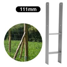 Tolletour - Pfostenanker Pfostenschuhe Langlebig Pfosten Pfostenträger Zum Einbetonieren Materialstärke 4.75 mm Vierkantholzpfosten fuer Pfosten 2x