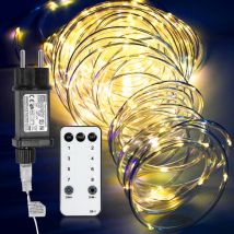 Tolletour - 30M led Lichterschlauch led Lichterkette 8 Modi IP65 Wasserdicht Lichtschlauch Außen Garten Party Weihnachten Deko Warmweiß