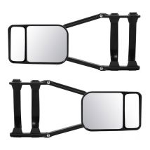 2x rétroviseur de caravane Rétroviseur supplémentaire Adaptation universelle rétroviseur extérieur caravane rotatif 12.5x18.5 cm - Tolletour