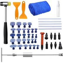 Tolletour - 48x Ausbeulwerkzeug Dellen Reparatur Set Werkzeug Paintless dent Beulen für auto