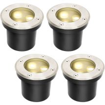 4x 3W Bodenleuchte IP67 led Leuchte Bodeneinbaustrahler Bodenstrahler Boden - Tolletour