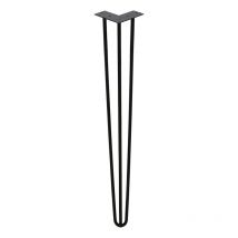 Tolletour - 4x Hairpin Legs Möbelbeine Tischläufer schwarz Hairpin Legs 3 Bügel. 45cm