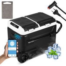 Tolletour - 50L Mini Réfrigérateur Frigo Portable Réfrigérateur Glacière Électrique Voiture à Compression Mini Congelateur pour Maison Voiture Camping