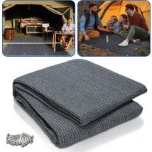 Tolletour - Outdoorteppich Vorzeltteppich Markisenteppich 250x250cm